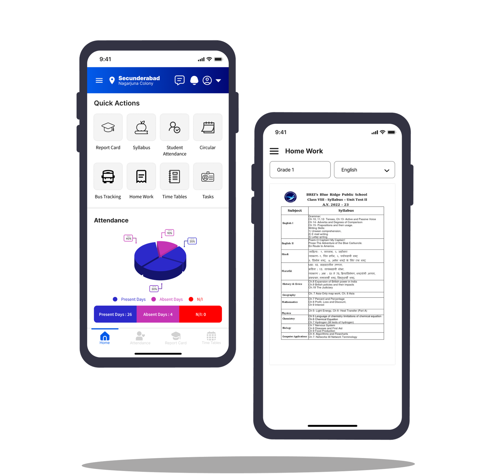 Doceo Parent App Mockup