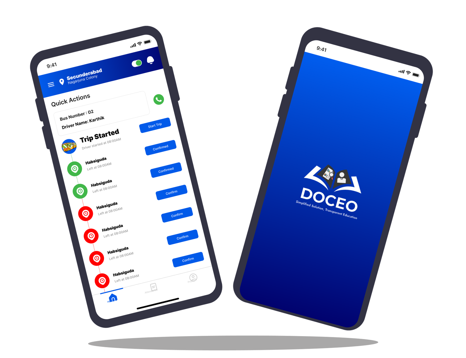 Doceo Staff App Mockup